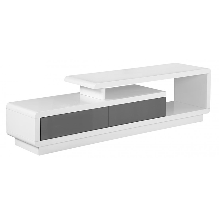 Cavalier High Gloss Tv Unit With Grey Doors - Click Image to Close